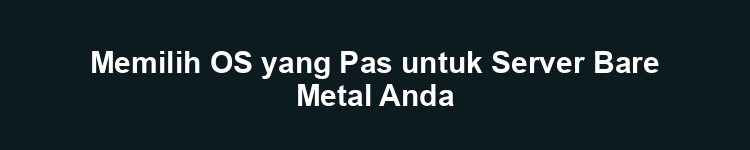 Memilih OS yang Pas untuk Server Bare Metal Anda
